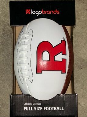 Logo Brands Rutgers Scarlet Knights Full-Size Autograph Football NEW
